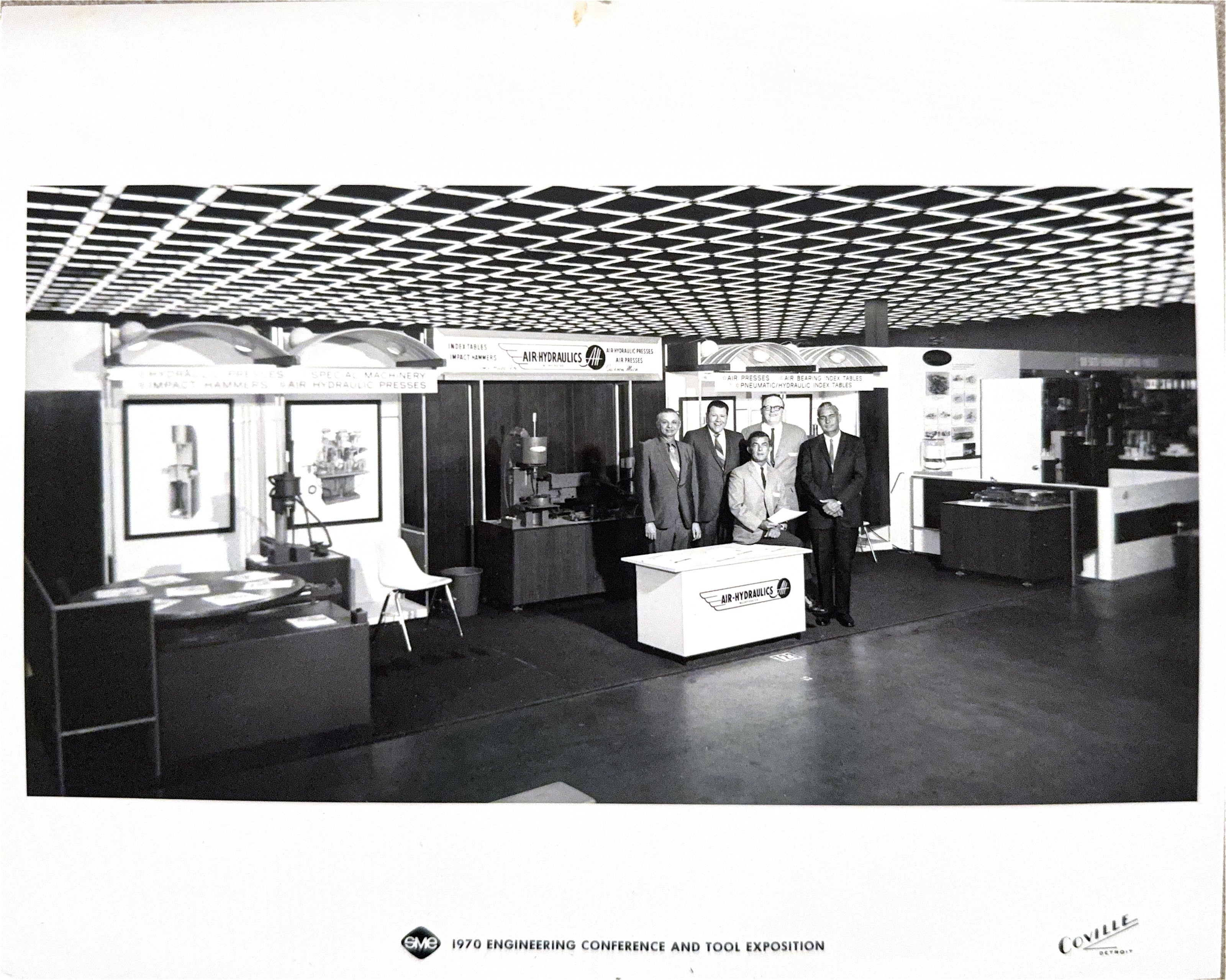 1970 SME Engineering Conference and Tool Exposition with Noah Letsky pictured at far left.